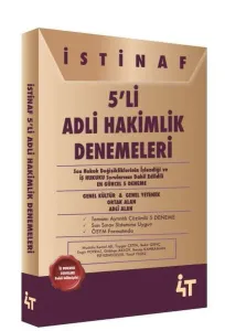 İstinaf 5'li Adli Hakimlik Denemeleri