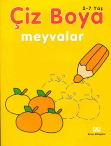 Meyvalar Çiz Boya 3-7 Yaş