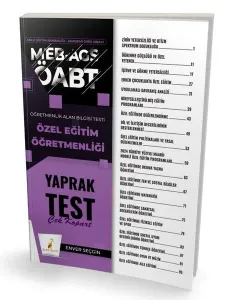 2026 MEB-AGS ÖABT Özel Eğitim Öğretmenliği Yaprak Test