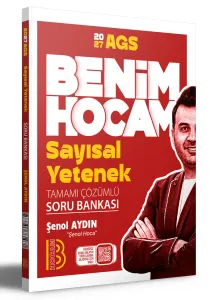 Benim Hocam Yayınları 2027 AGS Sayısal Yetenek Tamamı Çözümlü Soru Bankası
