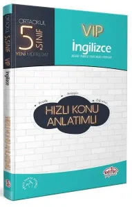 Editör Yayınları 5. Sınıf İngilizce VIP Hızlı Konu Anlatımlı
