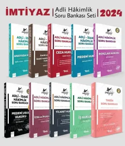 Temsil Yayınları 2024 İmtiyaz Adli Hâkimlik Soru Bankası 10'lu Set