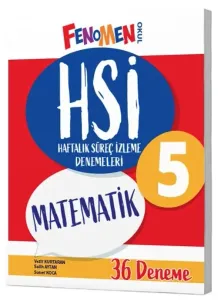 Fenomen Okul Yayınları 5. Sınıf Matematik HSİ Haftalık Süreç İzleme Denemeleri