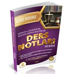 HUKAL HMGS-HAKİMLİK Vergi ve Vergi Usul Hukuku Ders Notları