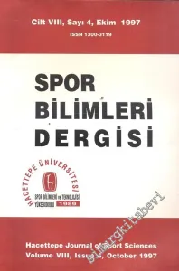 Spor Bilimleri Dergisi - Cilt: 8, Sayı: 4, Ekim 1997