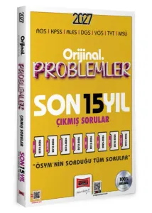 Yargı Yayınları 2027 KPSS AGS ALES DGS YGS TYT MSÜ Orijinal Problemler Son 15 Yıl Çıkmış Sorular