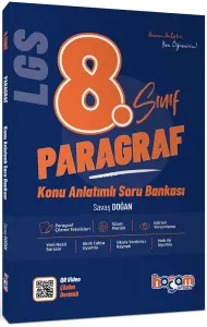 Hocam Anlatır LGS 8. Sınıf Paragraf Konu Anlatımlı Soru Bankası