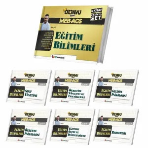 TKM Akademi 2026 MEB-AGS Eğitim Bilimleri DEJAVU Konu Anlatımlı 6'lı Fasikül Set