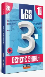 Yeni Tarz Yayınları 8. Sınıf LGS 3 lü Deneme