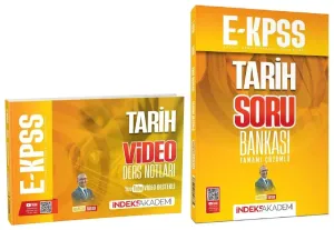 İndeks Akademi 2026 EKPSS Tarih Video Ders Notları ve Soru Bankası 2'li Set