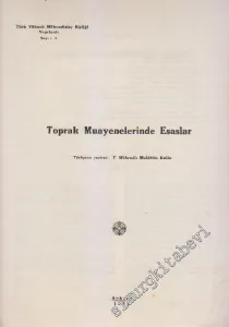Türk Yüksek Mühendisleri Birliği Neşriyatı - Dosya: Toprak Muayenelerinde Esaslar - Sayı: 6       1938