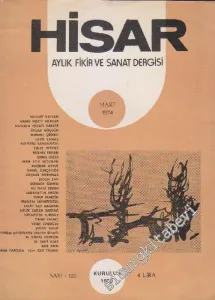 Hisar Aylık Fikir ve Sanat Dergisi - Sayı: 123  14    Mart