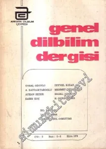 Genel Dilbilim Dergisi - Sayı: 5 - 6  Cilt: 2    Ekim 1979