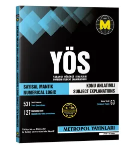 Metropol Yayınları YÖS Sayısal Mantık Konu Anlatımlı