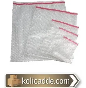 Balonlu Poşet 20x27,5+5 cm. Kapak ve Bantlı