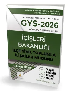 Pelikan Yayınları 2026 GYS İçişleri Bakanlığı - İlçe Sivil Toplumla İlişkiler Müdürü