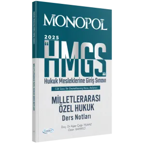 MONOPOL HMGS Milletlerarası Özel Hukuk Ders Notları