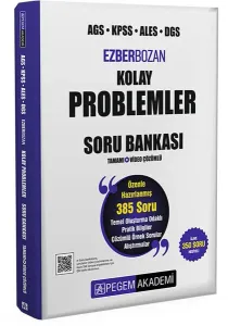 Pegem Yayınları AGS KPSS ALES DGS Kolay Problemler Ezberbozan Soru Bankası Çözümlü