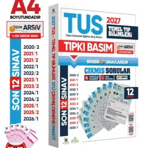 İnformal Yayınları 2027 TUS Temel Tıp Bilimleri ÖSYM Çıkmış Soru Tıpkı Basım Son 7 Yıl 12 li Deneme