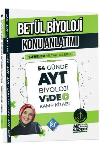 Betül Biyoloji Konu Anlatımı 54 Günde AYT Biyoloji Video Kamp Kitabı
