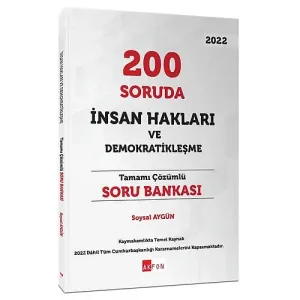 200 Soruda İnsan Hakları ve Demokratikleşme Tamamı Çözümlü Soru Bankası