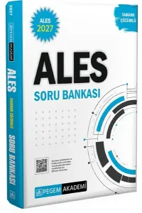 Pegem Yayınları 2027 ALES Tamamı Çözümlü Soru Bankası