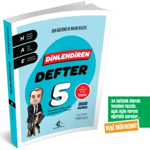 5. Sınıf Dinlendiren Defter (Eker Test) (MAARİF MODELİ) Dinlendiren Defter Serisi - 5. Sınıf Din Kültürü ve Ahlak Bilgisi