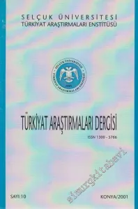 Selçuk Üniversitesi Türkiyat Araştırmaları Enstitüsü  Türkiyat Araştırmaları Dergisi  - 10