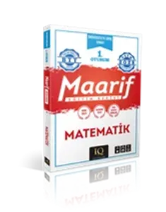 IQ YAY. 1.OTURUM MAARİF MATEMATİK EĞİTİM SERİSİ