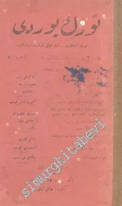 OSMANLICA: 3 Sayı: Türk Yurdu Yıl: Nisan - Mayıs - Haziran 1341, Cilt: 2, Sayı: 7 - 8 - 9 -