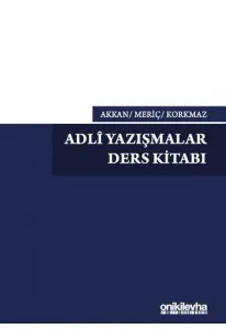 Adli Yazışmalar Ders Kitabı