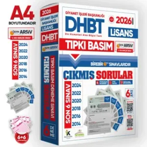 Karakutu Yayınları 2026 KPSS-DHBT Lisans ÖSYM Çıkmış Soru Tıpkı Basım 6’lı Kitapçık Türkiye Geneli Deneme Paketi
