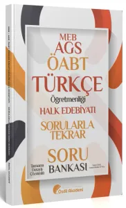 Özdil Akademi ÖABT MEB-AGS Türkçe Halk Edebiyatı Sorularla Tekrar Soru Bankası Çözümlü