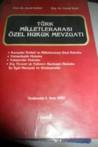 Türk Milletlerarası Özel Hukuk Mevzuatı