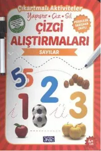 Çizgi Alıştırmaları - Sayılar; Yapıştır - Çiz - Sil