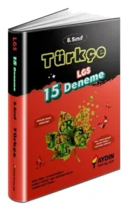 Aydın Yayınları LGS 8. Sınıf Türkçe 15 Deneme