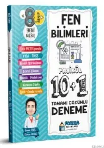 8. Sınıf LGS Fen Bilimleri Tamamı Çözümlü Fasikül 10 Branş 1 Genel Deneme