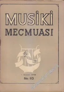 Musiki Mecmuası - Sayı: 93    Yıl: 8  Kasım