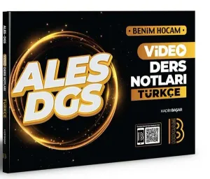 2021 ALES DGS Türkçe Video Ders Notları Benim Hocam Yayınları