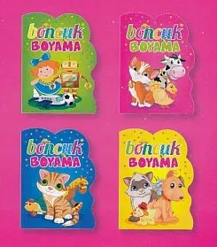 Boncuk Boyama Seti (Şekilli Kesim - 4 Kitap)