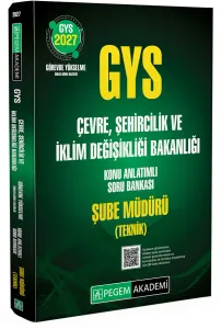 Pegem Yayınları 2027 GYS Çevre Şehircilik ve İklim Değişikliği Bakanlığı Konu Anlatımlı Soru Bankası ŞUBE MÜDÜRÜ (Teknik)