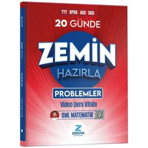Zeduva Yayınları SML Matematik TYT KPSS AGS DGS 20 Günde Zemin Hazırla Problemler Video Ders Kitabı