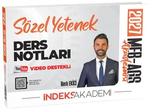 İndeks Akademi 2027 MEB-AGS Akademisi Sözel Yetenek Video Ders Notları