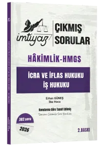 İmtiyaz Yayınları 2026 Hakimlik HMGS İcra ve İflas, İş Hukuku Çıkmış Sorular Çözümlü