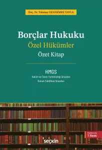 Borçlar Hukuku Özel Hükümler – Özet Kitap