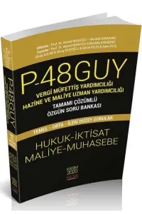 ​​Savaş Yayınları 2020 P48 GUY Vergi Müfettiş Yardımcılığı Hazine Ve Maliye Uzman Yardımcılığı Tamamı Çözümlü Özgün Soru Bankası