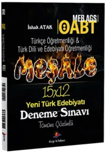 Dizgi Kitap Yayınları 2026 MEB AGS ÖABT Meşale Türkçe Öğretmenliği ve Türk Dili ve Edebiyatı Öğretmenliği Yeni Türk Edebiyatı Tamamı Çözümlü 15 Deneme Sınavı