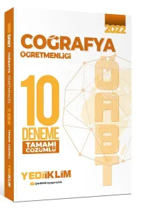 2022 ÖABT Coğrafya Öğretmenliği Tamamı Çözümlü 10 Deneme