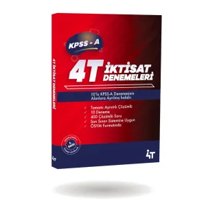 4T Yayınları 2026 KPSS A Grubu İktisat 10 Deneme Çözümlü