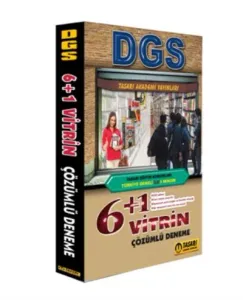 Tasarı DGS Türkiye Geneli İlk 6 Vitrin Çözümlü Denemeler
